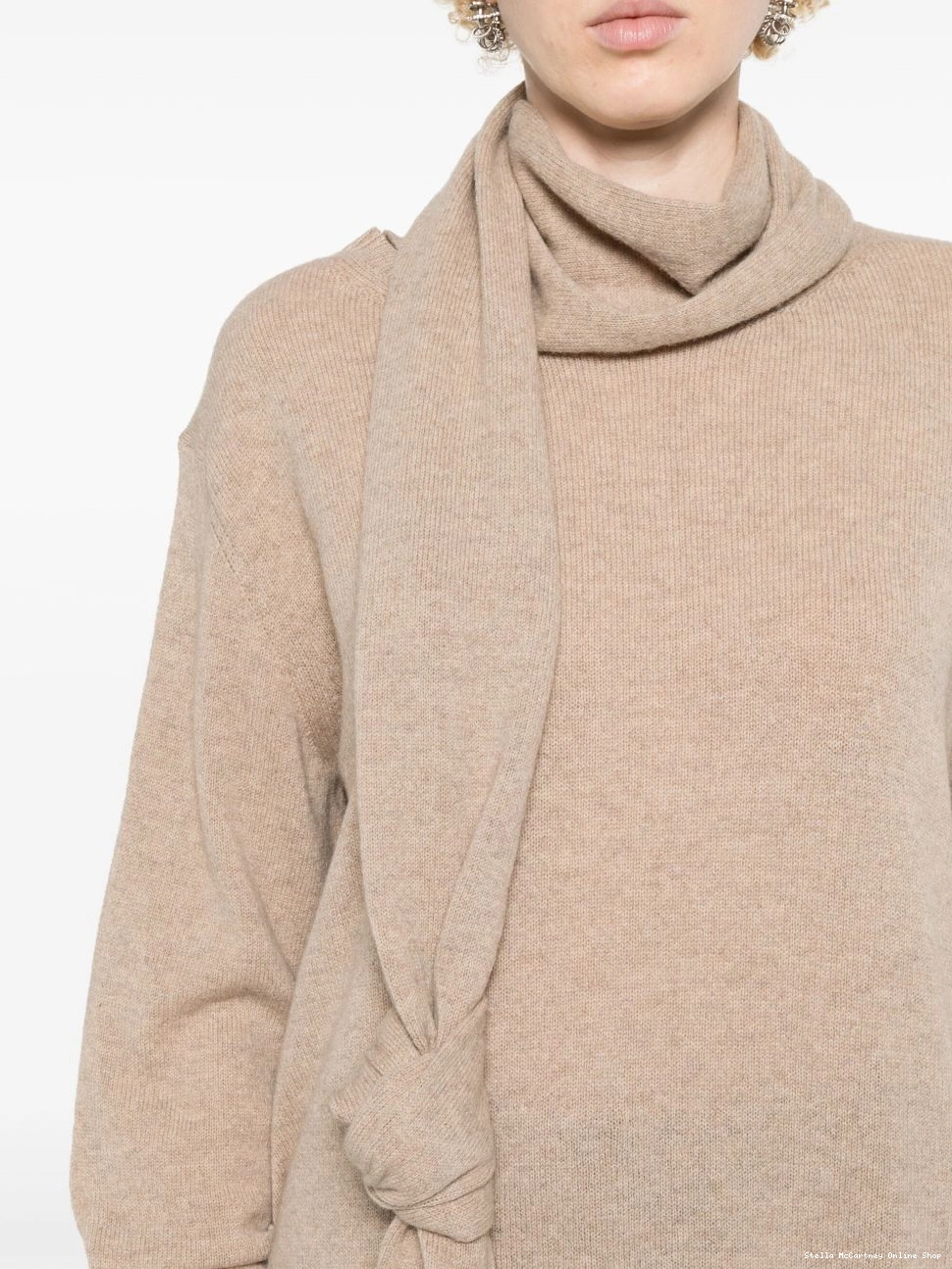 Affordable cashmere-blend sash-detail jumper Stella McCartney Women 0418